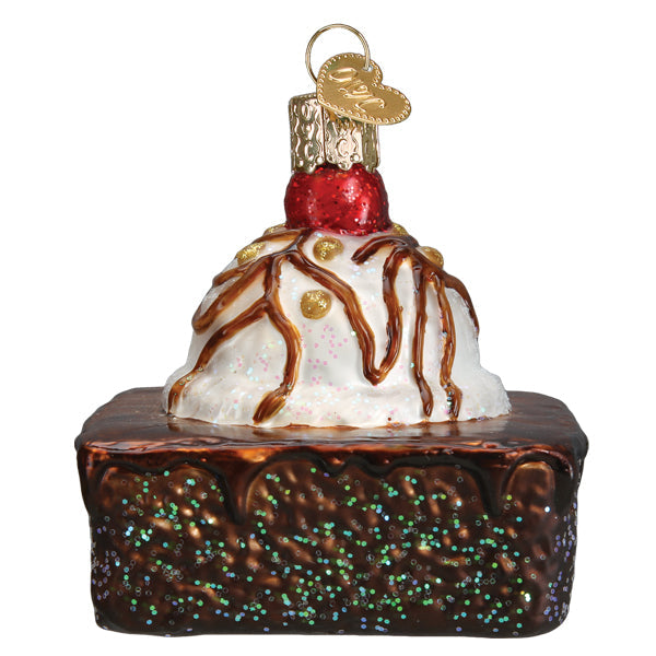 Old World Christmas: Brownie A La Mode Christmas Ornament