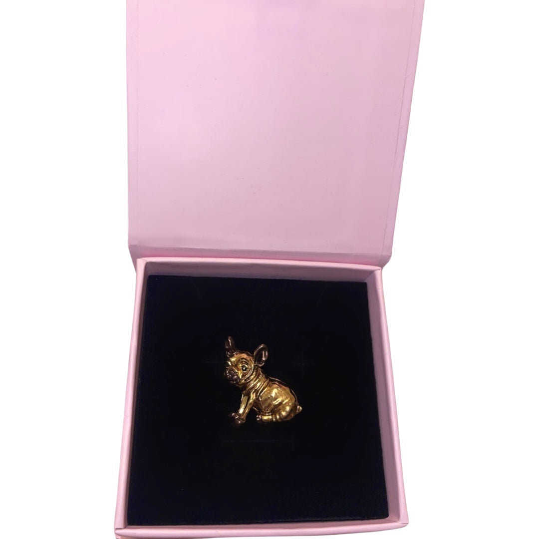 Elegant Frenchie Brooch