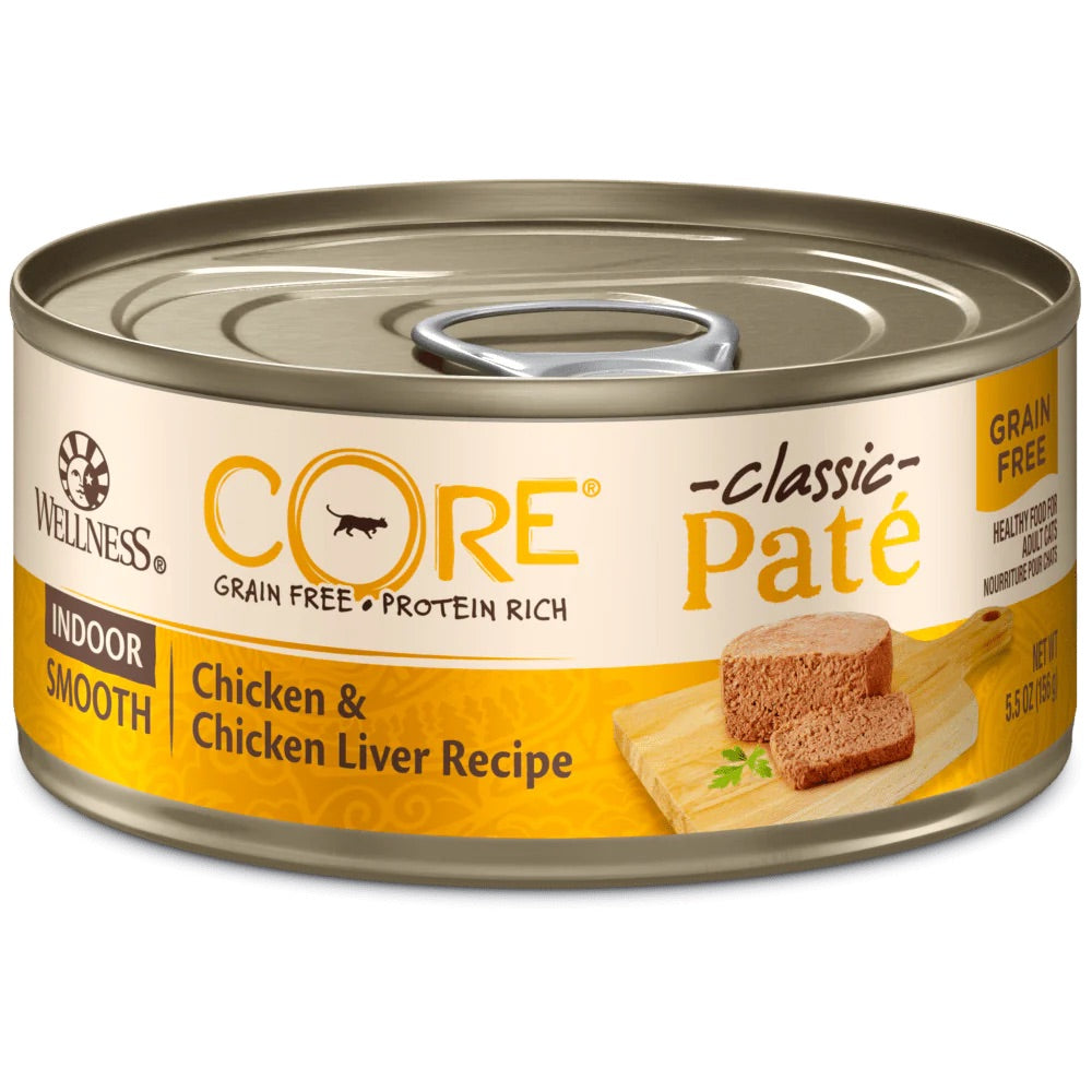 Wellness Core Cat Can Indoor Chicken & Chicken Liver Pate (5.5oz)