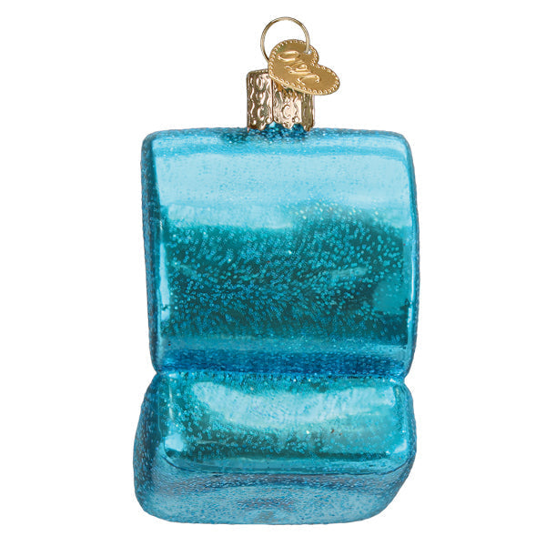 Old World Christmas: Something Blue Ring Box Christmas Ornament