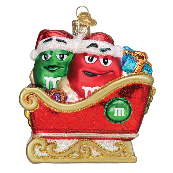 M&MS In Sleigh Ornament