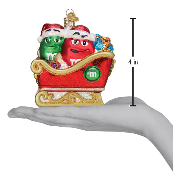 M&MS In Sleigh Ornament