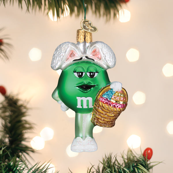M&MS Green Easter Ornament