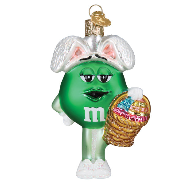 M&MS Green Easter Ornament