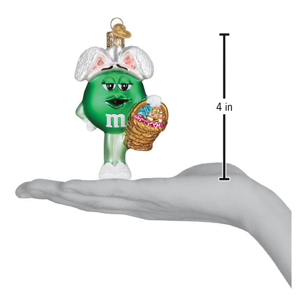 M&MS Green Easter Ornament