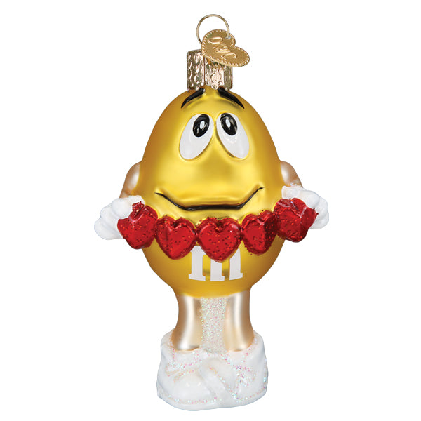 M&MS Yellow Love You Ornament