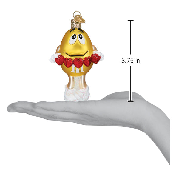 M&MS Yellow Love You Ornament