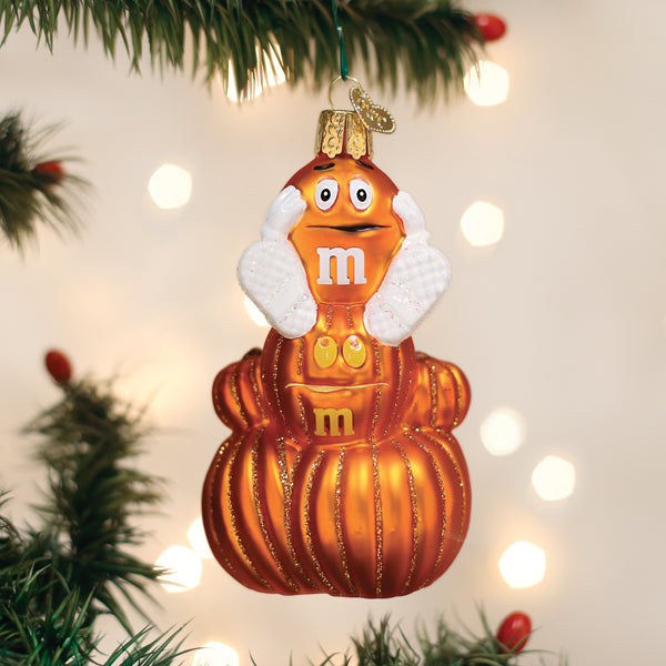 M&MS Orange Autumn Ornament