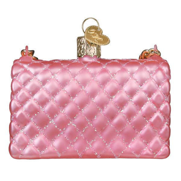 Old World Christmas: Quilted Purse Christmas Ornament