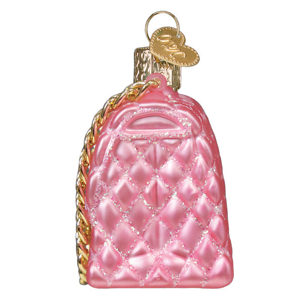Old World Christmas: Quilted Purse Christmas Ornament