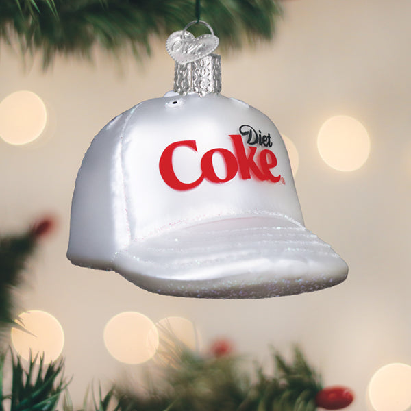 Old World Christmas: Diet Coke Baseball Cap Christmas Ornament