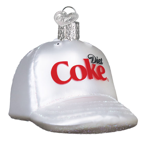 Old World Christmas: Diet Coke Baseball Cap Christmas Ornament