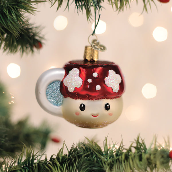 Mushroom Coffee Ornament - HT Animal Supply