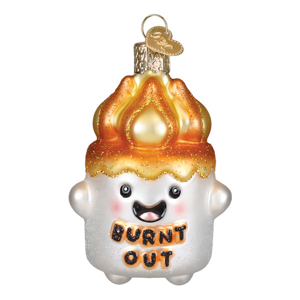 Old World Christmas: Burnt-out Marshmallow Christmas Ornament