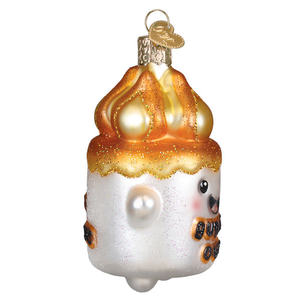 Old World Christmas: Burnt-out Marshmallow Christmas Ornament