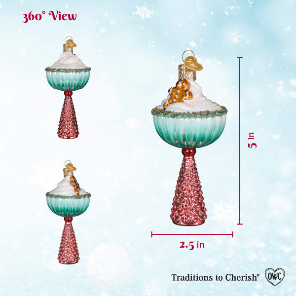 Old World Christmas: Gingerbread Glam Cocktail Christmas Ornament