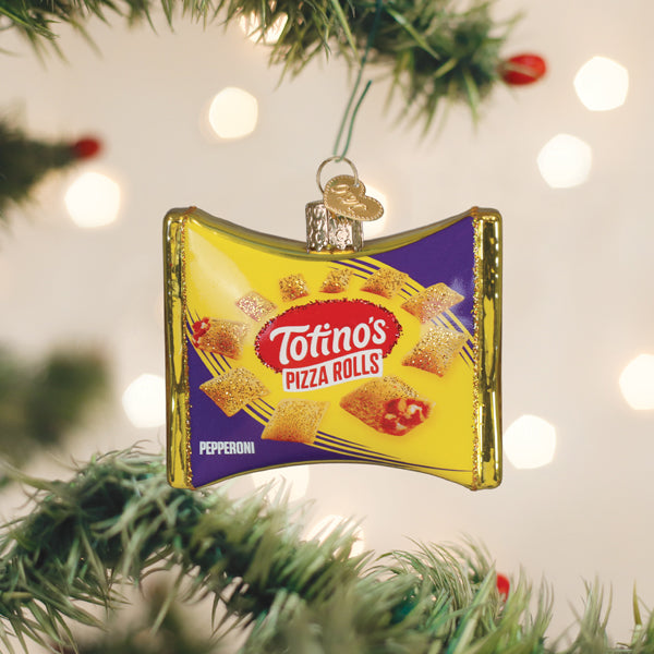 Old World Christmas: Totinos Pizza Rolls Bag Christmas Ornament