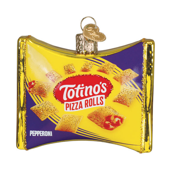 Old World Christmas: Totinos Pizza Rolls Bag Christmas Ornament