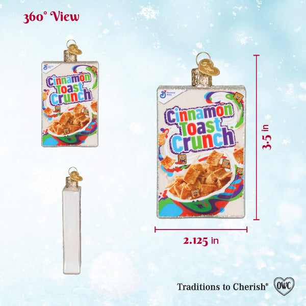 Old World Christmas: Cinnamon Toast Crunch Box Christmas Ornament