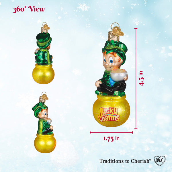 Old World Christmas: Lucky The Leprechaun Christmas Ornament