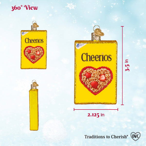 Old World Christmas: Cheerios Box Christmas Ornament
