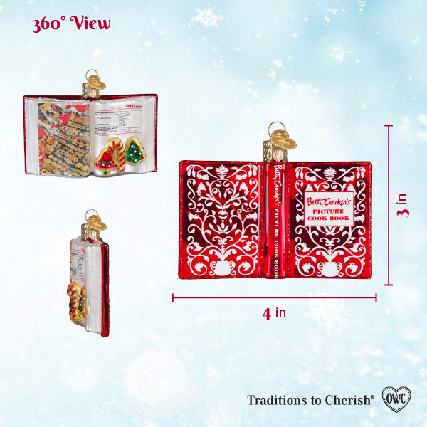 Old World Christmas: Betty Crocker Cookbook Christmas Ornament