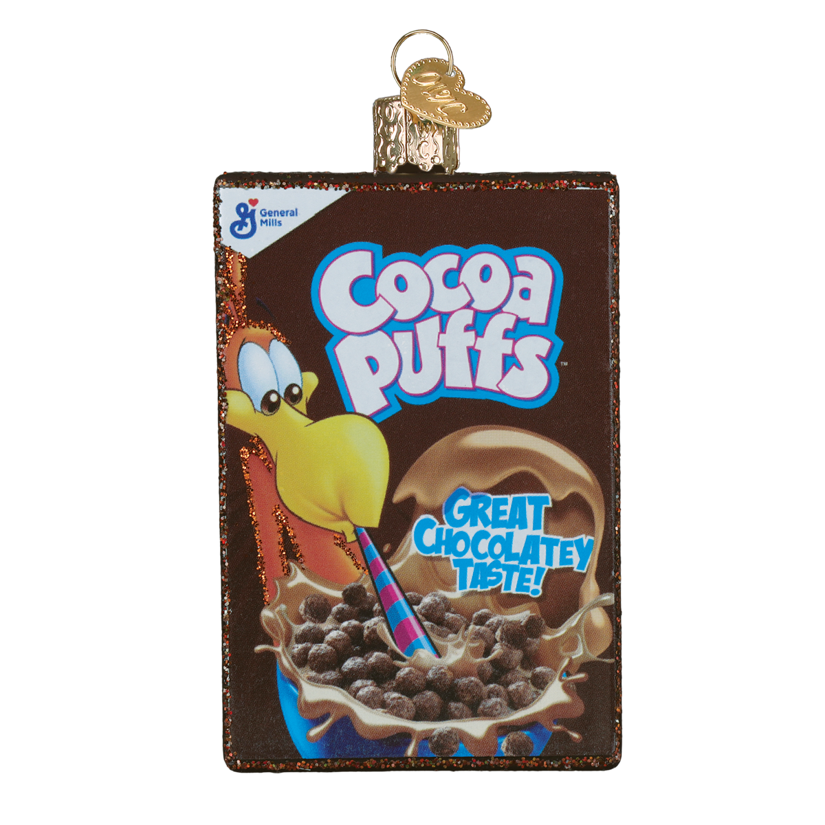 Old World Christmas: Cocoa Puffs Box Christmas Ornament