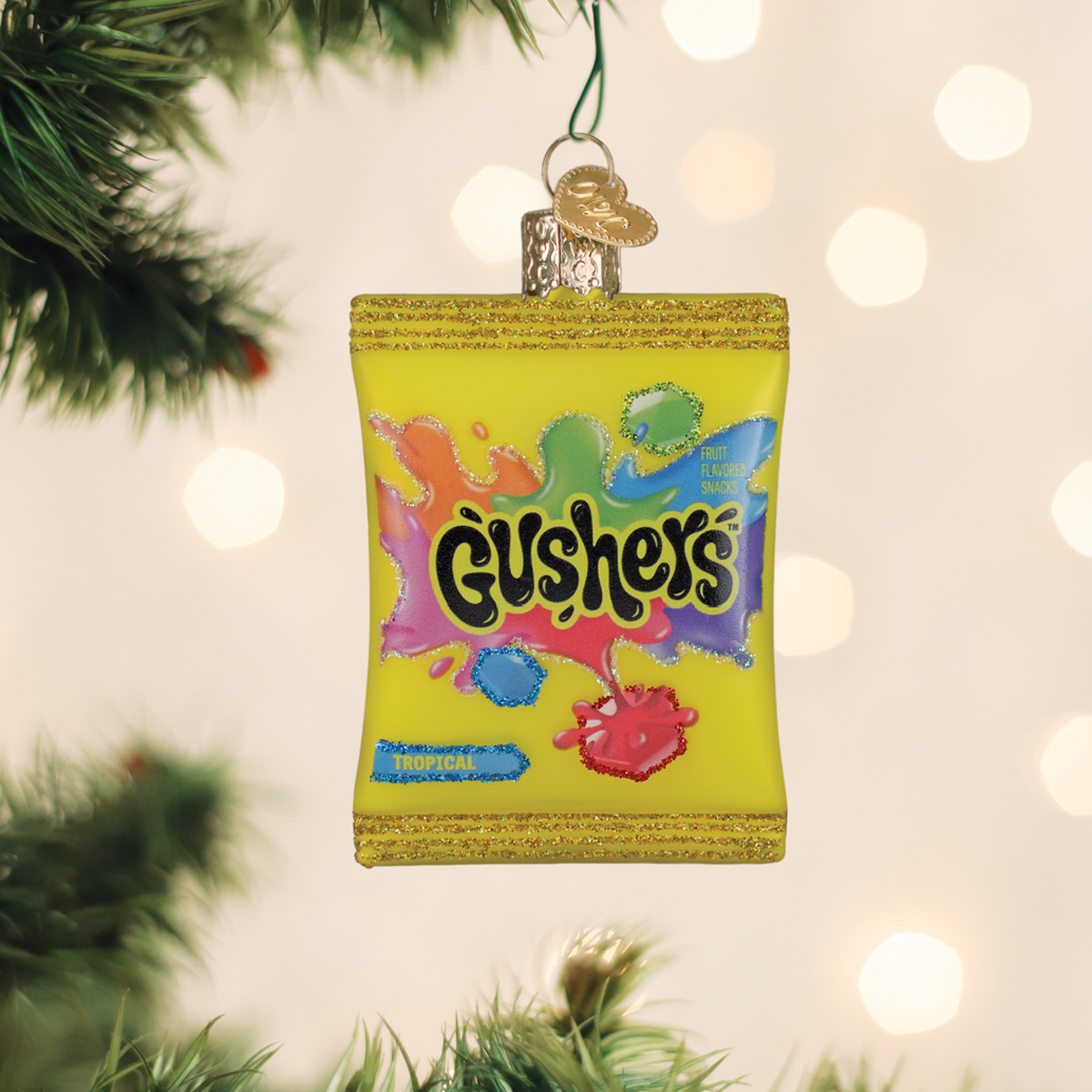 Old World Christmas: Gushers Fruit Snacks Christmas Ornament