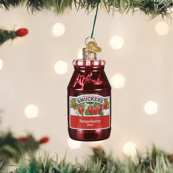 Old World Christmas: Smuckers® Strawberry Jam Christmas Ornament