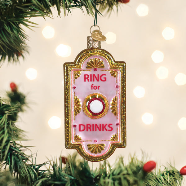 Old World Christmas: Ring For Drinks Doorbell Christmas Ornament