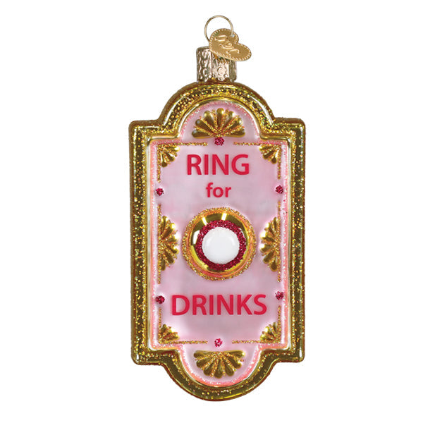 Old World Christmas: Ring For Drinks Doorbell Christmas Ornament