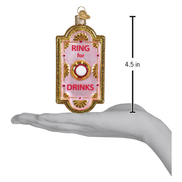 Old World Christmas: Ring For Drinks Doorbell Christmas Ornament