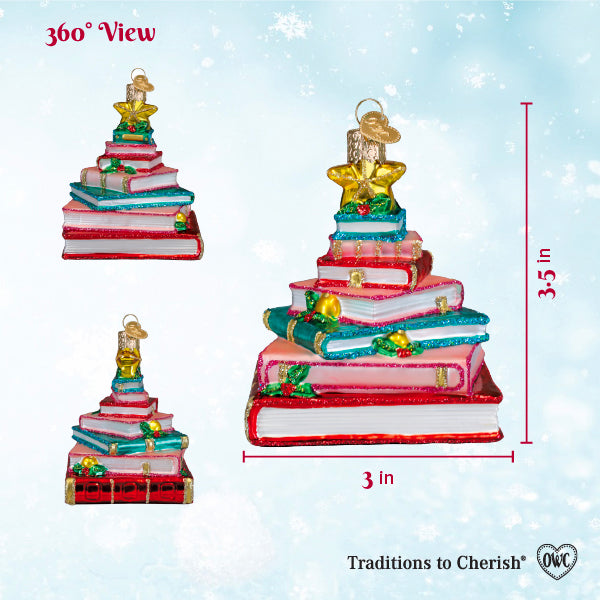 Old World Christmas: Book Club Tree Christmas Ornament