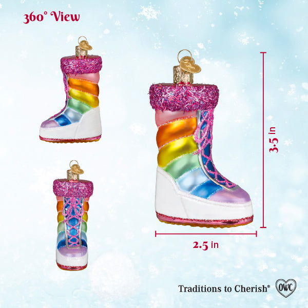 Old World Christmas: Snow Boot Christmas Ornament