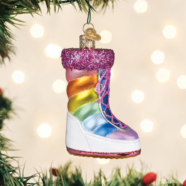 Old World Christmas: Snow Boot Christmas Ornament
