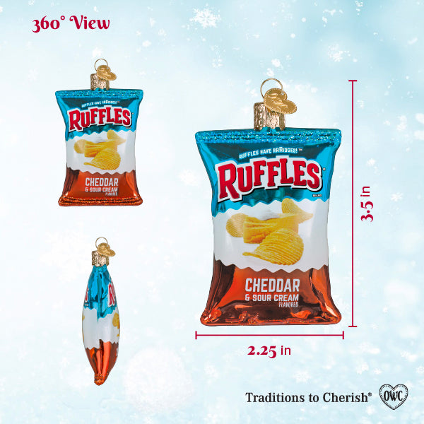 Old World Christmas: Ruffles Cheddar Sour Cream Chi Christmas Ornament