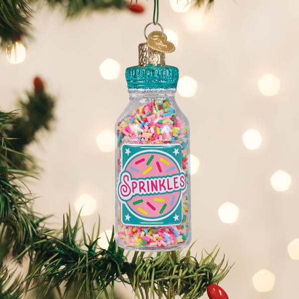 Old World Christmas: Jar Of Sprinkles Christmas Ornament