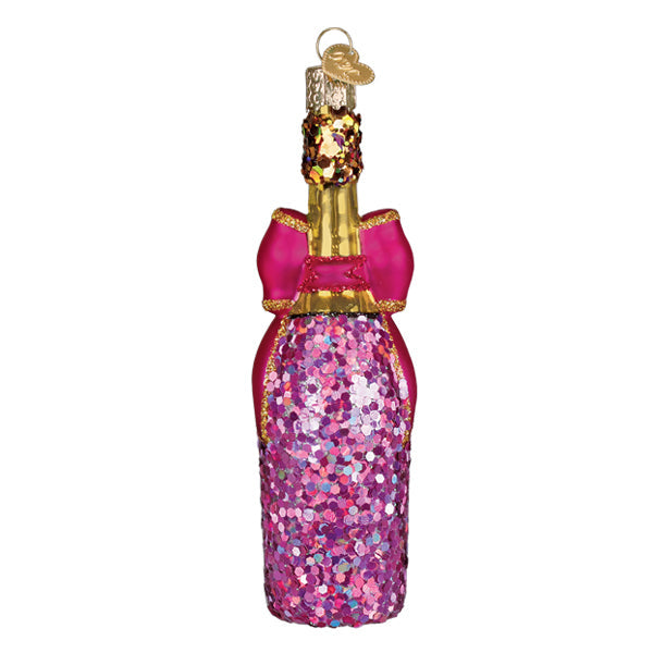 Old World Christmas: Bottle With Bow Christmas Ornament