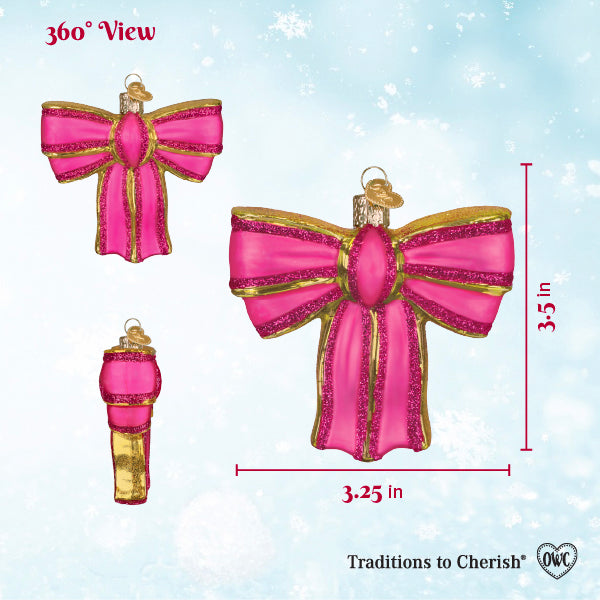 Old World Christmas: Vibrant Bow Christmas Ornament