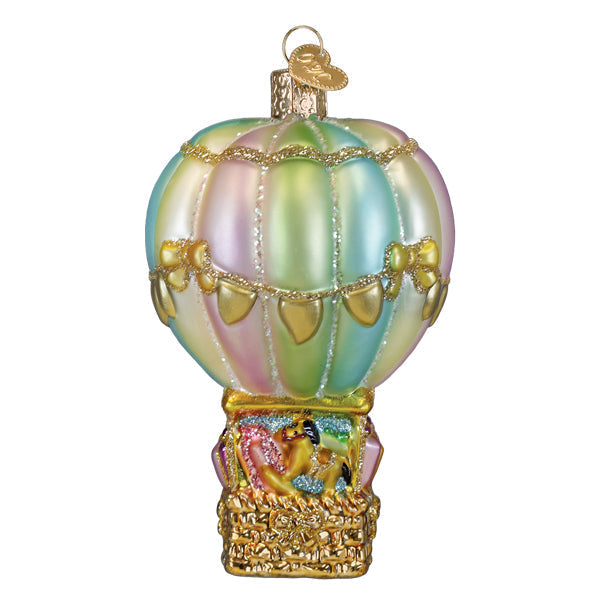 Old World Christmas: Baby Bear Balloon Christmas Ornament