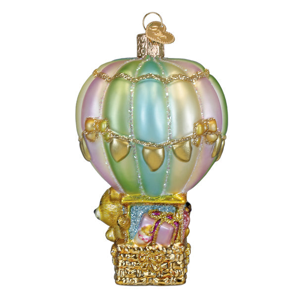 Old World Christmas: Baby Bear Balloon Christmas Ornament