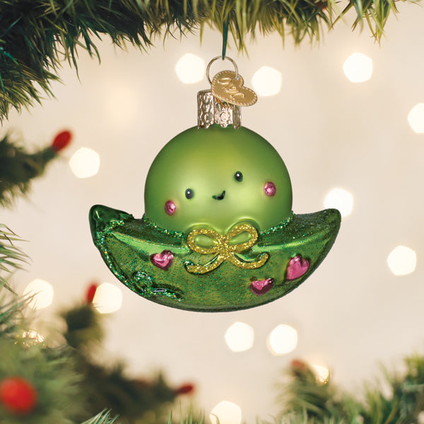 Old World Christmas: Little Peapod Christmas Ornament