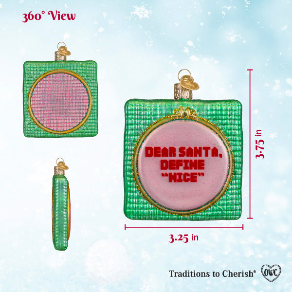 Old World Christmas: Dear Santa Christmas Ornament