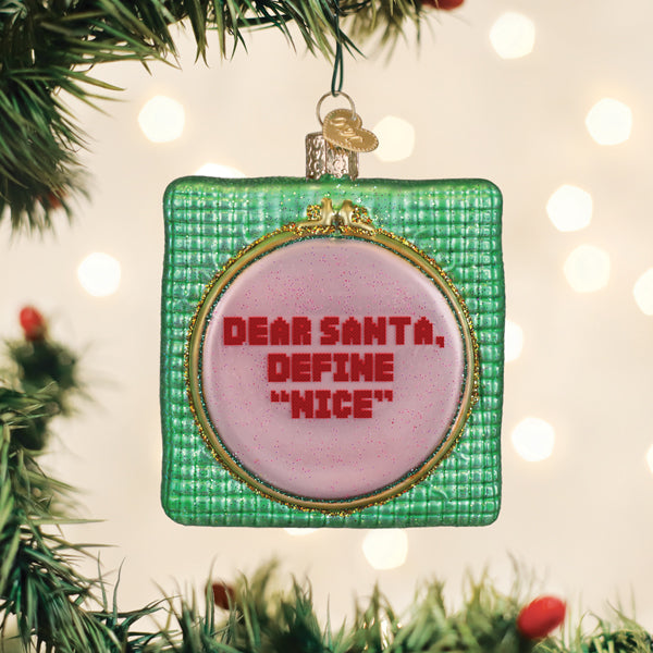 Old World Christmas: Dear Santa Christmas Ornament