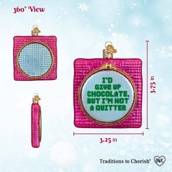 Old World Christmas: Id Give Up Chocolate Christmas Ornament