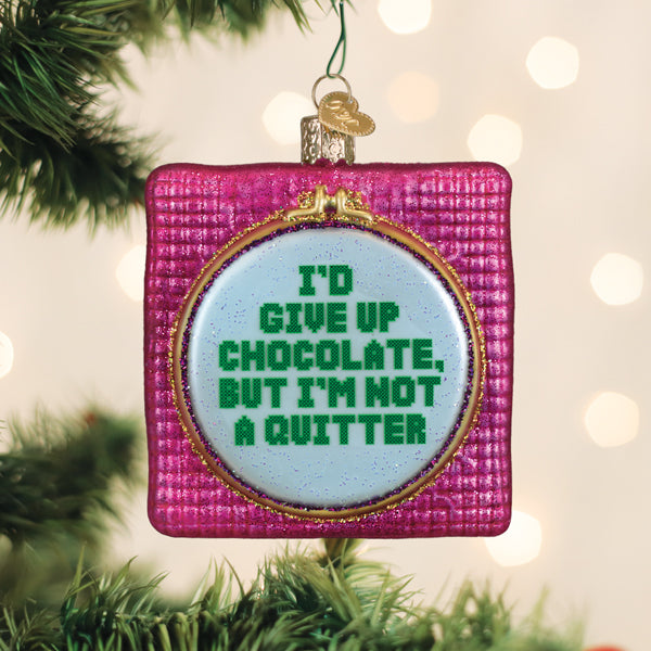 Old World Christmas: Id Give Up Chocolate Christmas Ornament