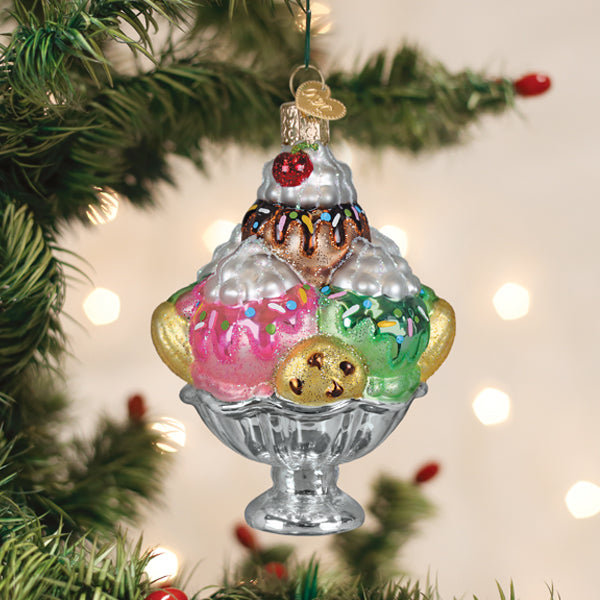 Old World Christmas: Decadence Delight Sundae Christmas Ornament