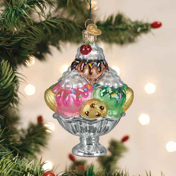 Old World Christmas: Decadence Delight Sundae Christmas Ornament