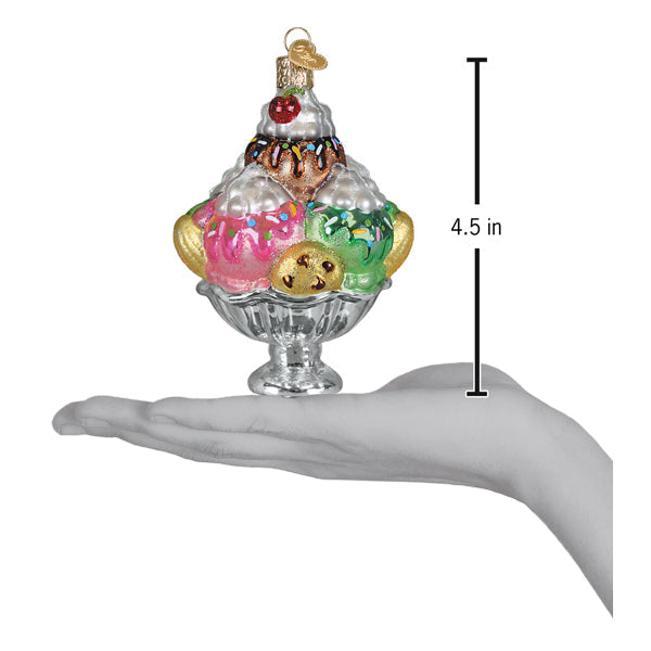 Old World Christmas: Decadence Delight Sundae Christmas Ornament