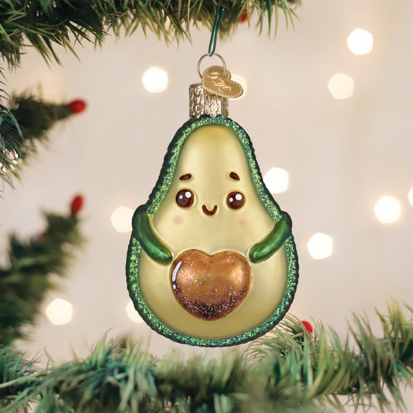 Old World Christmas: Happy Avocado Christmas Ornament